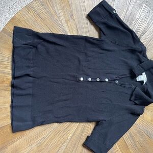 White House Black Market Black Blouse